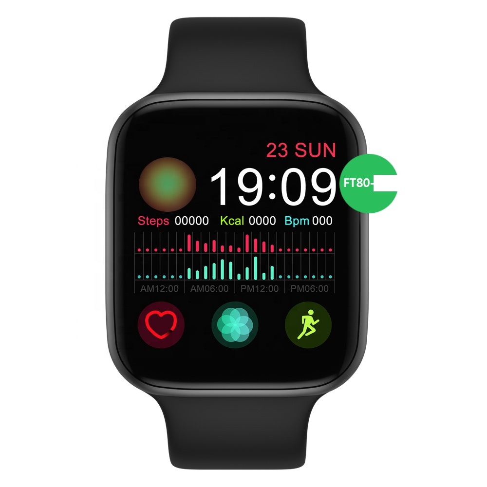 IP68 waterproof Smart Bracelet Waterproof touch screen smartwatch Ft80 smart watch Heart Rate Monitor