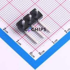 HPM-03-02-T-S-RA Pin Header Bent Lead Through Hole,P=5.08mm Connector 5.08mm Right Angle Insert Single Row 3P - Product Image 1