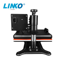 Presse à chaud LINKO 5 en 1 pour T-shirts/tasses/casquettes, machine de transfert thermique pneumatique automatique à station unique avec alimentation latérale pour sublimation