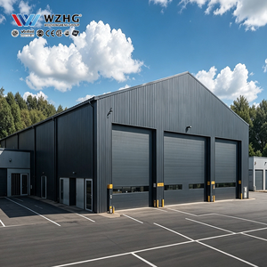 Entrepôt sans colonnes avec une grande structure en acier préfabriqué à portique ouvert - Product Image 1