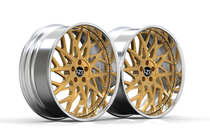 Rines Forjados SYG-1027 Forgiato <span class=keywords><strong>Rose</strong></span> Golden Face de 20, 22, 24 y 26 Pulgadas con Diseño Cóncavo para Chevrolet, BMW, Cadillac y Cortez - Product Image 6