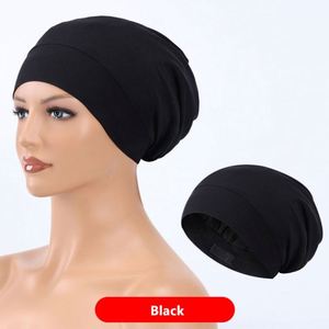 Silk Lined Double Layer Satin Adjustable Bonnets for Black <b>Women</b> Sleep <b>Cap</b> Reversible Hair Bonnet Promotion Gift - Product Image 2