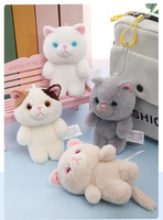 Jouets Songshan en gros : Nouveaux chats en peluche de 10 cm, mini animaux en peluche, pendentifs de sac, petits jouets en peluche, porte-clés chat, cadeaux pour enfants