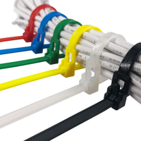 Attaches de câbles en plastique ignifuges réutilisables de haute qualité certifiées CE, en nylon recyclé, 200 mm, libérables, XJH, pour câbles électriques