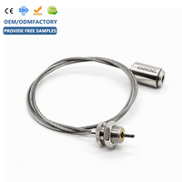 Kit de suspension à câble réglable avec pince à câble à boucle et fixation au plafond pour panneau lumineux LED et suspension de signalétique