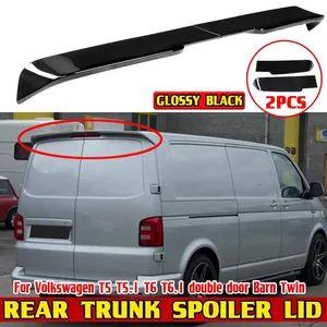 สปอยเลอร์หลังรถยนต์คุณภาพสูง 2 ชิ้น สำหรับรถยนต์ Volkswagen VW T5 T5.1 T6 T6.1 แบบประตูคู่ ฝาท้ายคู่ - Product Image 1