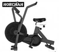 Bicicleta de Aire Profesional Comercial Norchan con Resistencia al Viento para Entrenamiento HIIT y Hyrox, Equipo de Gimnasio Unisex, Capacidad de 149.7 kg