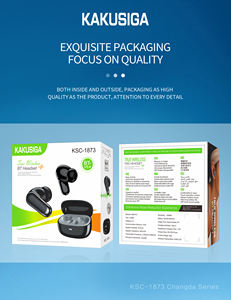 KAKUSIGA Auriculares inalámbricos verdaderos directos de fábrica | para uso diario, gimnasio y Viajes | 7h de reproducción, sonido HIFI y ajuste cómodo/ejercicio/<span class=keywords><strong>precio</strong></span> bajo - Product Image 5