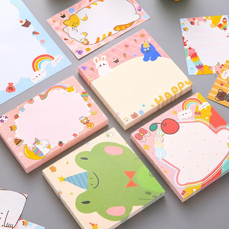 Custom Cute Animal Sticker Bookmark Marker Memo Flags Index Tab Sticky Note Pads