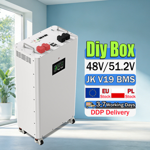 กล่องแบตเตอรี่ DIY แนวตั้ง 48V 16S พร้อมส่งจาก PL Stock รุ่น JK V19 BMS พร้อมโครงสร้างเคลื่อนที่สำหรับแบตเตอรี่เก็บพลังงานทดแทน - Product Image 1