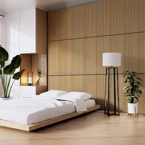 Panneau acoustique mural Akupanel en placage de chêne naturel au design moderne personnalisé pour hôtels et appartements – Design graphique - Product Image 5