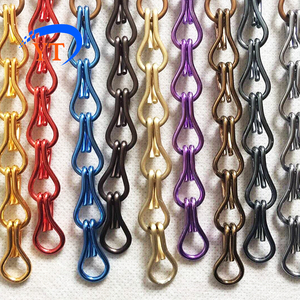 ม่านอลูมิเนียมโลหะสำหรับตกแต่งสไตล์อาร์ตเดคโคฉากกั้นห้อง<span class=keywords><strong>แมลง</strong></span>ที่กั้นแบบมีโซ่ชุบอโนไดซ์สำหรับบ้านหรือสำนักงาน - Product Image 3