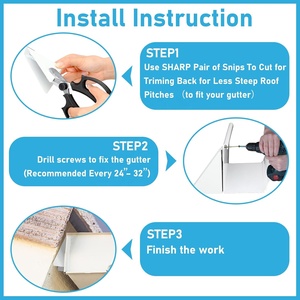 Accessoires de gouttière en gros - Cales, utilisées pour équilibrer les angles des gouttières, peuvent être coupées librement. - Product Image 3