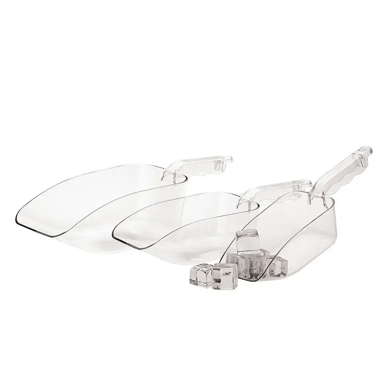 Pelle à glace de cuisine en plastique transparent cristal pc scoop pour la cuisine différentes tailles