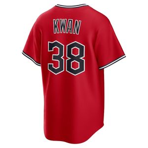 Großhandel Stickerei Cleve landCity Baseball Jersey Navy #38 Kwan #11 Jose Ramirez Jersey Baseball Uniform - Product Image 5
