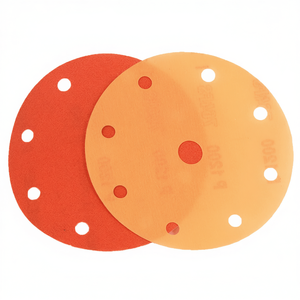 Disque de ponçage 15 trous, grain 1000, avec support en film, pour ponceuse orbitale - Product Image 2
