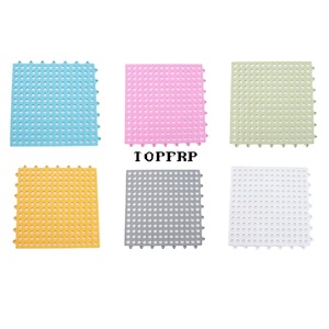 Tapis de sol antidérapant en TPE percé à trous ronds - Product Image 6