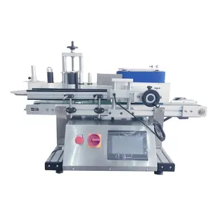 YIMU Auto Label Applicator Machine Flat Oval Round Jar Can Bottle Desktop Sticker Labelling Machine For Glass Plastic Bottles