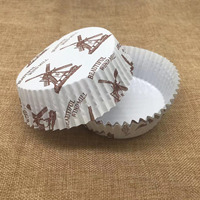 Gobelets de cuisson jetables antiadhésifs en papier sulfurisé, style moulin à vent et ronds, enduits de PE, résistants à la graisse et à la chaleur