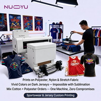 Nueva Impresora Automática Todo en Uno NUOYU A2 DTF con Cabezales Xp600/I3200/I1600, Máquina de Transferencia de Calor de Alta Resolución para Ropa Deportiva y Camisetas