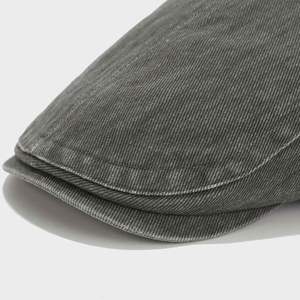 Autumn Vintage <b>Hat</b> Women Blank Plate Ivy Cap Washed Denim Beret Men Outdoor Breathable Beret <b>Hat</b> - Product Image 5