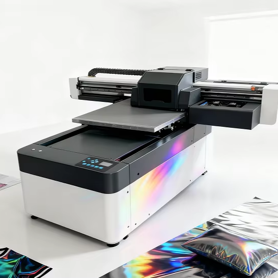 Newest 6090 UV Flatbed Printer Digital 3D Printing on Glass Ceramic Tile Acrylic With Varnish Inkjet Printer