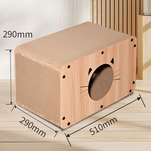 공장 직송 신상 디자인 콤비네이션 고양이 스크래쳐 하우스 골판지 패드 반려동물 보금자리 - Product Image 1