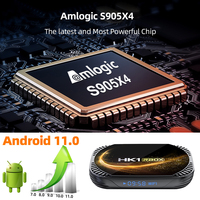 Topleo HK1 RBOX X4S s905x4 8K 4K BT 4,1 tv caja inteligente 4gb 32gb android tv caja barato