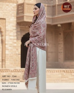 Most Selling Stylish Women's Viscose Floral Winter Lightweight Breathable Shawl Hijab Scarf Modest Wear Traditional Islamic - Product Image 4