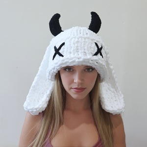 Gorro <span class=keywords><strong>de</strong></span> punto con orejas <span class=keywords><strong>de</strong></span> conejo para <span class=keywords><strong>mujer</strong></span>, forrado <span class=keywords><strong>de</strong></span> lana, reversible, cálido - Product Image 1