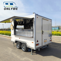 ONLYWE Chariot mobile de cuisine pour barbecue Usa Standard Petite remorque mobile de camion de nourriture pour pizza Achat avec cuisine complète