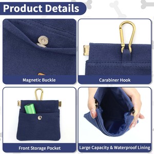 Muestra Gratuita de Dispensador de Comida para Mascotas con Clip para la Cintura, Bolsa de Silicona de Grado Alimenticio para Premios, Cierre Magnético, Libre de BPA, Bolsa para Premios de Perros - Product Image 6