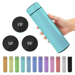 Bouteille d'eau intelligente en acier inoxydable de 500 ml avec affichage numérique de la température, cadeau promotionnel personnalisé avec logo - Product Image 3