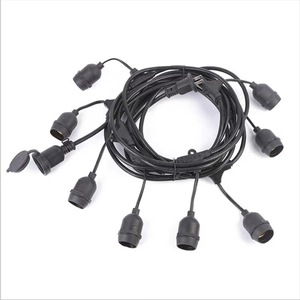 <b>Led</b> <b>Light</b> Strings E26 E27 Outdoor Waterproof Plug In Extension Cord For Garden Patio Lighting - Product Image 1