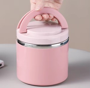 Boîte à lunch isotherme en acier inoxydable pour enfants avec logo personnalisé, récipient alimentaire micro-ondable, bol à soupe, conteneur de stockage - Product Image 4
