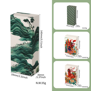 Sang trọng cuốn sách phong cách lật nắp Hộp Quà Tặng cứng nhắc với thiết kế phương Đông tùy chỉnh bao bì - Product Image 5