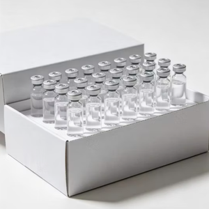 Flacons en verre transparent de 3/5/10 ml en gros avec boîte d'emballage, étiquette personnalisée et bouchons argentés, faible MOQ, en stock, expédition rapide - Product Image 1