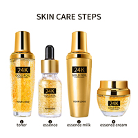 Huidverzorging Private Label Cosmetische Heldere Dag Nachtcrème 24K Goud Gel Slak Collageen Gezichtscrème Voor Huidverlichting