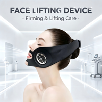 Ceinture de lifting facial en silicone V-Line avec masseur réducteur de double menton, rechargeable par USB, pour remodeler la mâchoire et raffermir la peau