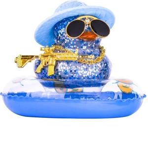 2024 Custom Baby Toys 3 Inch Bulk Rubber Duck Small <b>Vinyl</b> Animals for Kids <b>Christmas</b> Gift Float Feature for Car Decoration - Product Image 2
