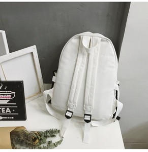 Mode Simple toile sac à dos Simple toile sac à dos sac d'école femme collège étudiants sac à dos lycée sacs - Product Image 3