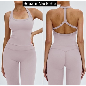 Conjunto de Yoga con Espalda Descubierta, Conjunto Deportivo a Prueba de Impactos, Ropa Deportiva Informal para Correr, Fitness, Yoga, Gimnasio, Conjuntos de Mujer, Ropa de <span class=keywords><strong>Academia</strong></span> - Product Image 5
