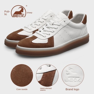 BECK Ram Baskets décontractées pour homme en cuir véritable, couleur unie, respirantes, légères, à semelle souple, collection Printemps/Été 2026, polyvalentes, style allemand - Product Image 4