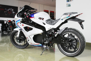 Nouvelle <span class=keywords><strong>moto</strong></span> électrique de course sans balais 8000W 72V avec batterie au lithium, autonomie de 150 km, vitesse maximale supérieure à 80 km/h, motos sportives - Product Image 1