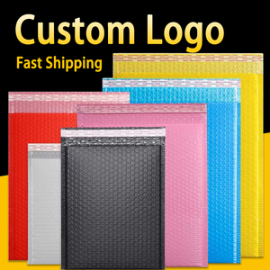 काले मैट बुलबुला गद्देदार लिफाफा Polymailer बैग के लिए कस्टम बुलबुला Mailers शिपिंग पैकेजिंग - Product Image 1