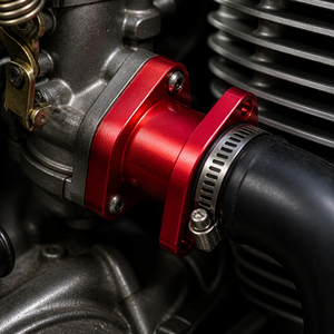 Adaptador de Colector de Admisión de Aluminio CNC Personalizado, <span class=keywords><strong>Carburador</strong></span> Billet, Montaje de Brida para Motocicleta, ATV, Scooter, Pieza Anodizada, Fabricante OEM - Product Image 2