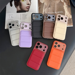 เคสโทรศัพท์ iPhone16 17 18 promax รุ่นแฟชั่นสไตล์แจ็คเก็ตดาวน์  TPU+PC  แบบเรียบ ป้องกันการตกกระแทก - Product Image 1