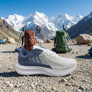 Zapatillas de deporte de malla transpirable para hombre, zapatos deportivos ligeros con cordones, suela suave antideslizante, calzado informal para correr, malla transpirable para hombre - Product Image 3