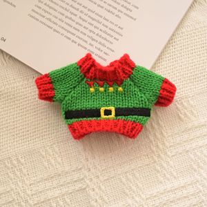 Ensemble de vêtements pour poupée miniature de 17 cm, pull de Noël fait main, motif bonbons, accessoires pour tenue de poupée - Product Image 4