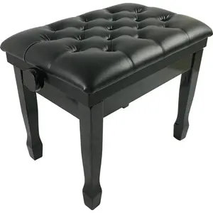 HOT piano accessories single solid wood black matte adjustable durable piano stool